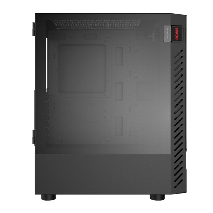 Gabinete PCYES Gamer Set Black Vulcan, Lateral em Vidro, GSBVPBR