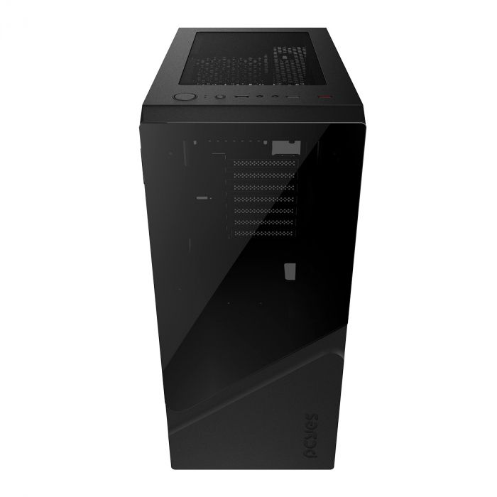 Gabinete PCYES Gamer Set Black Vulcan, Lateral em Vidro, GSBVPBR