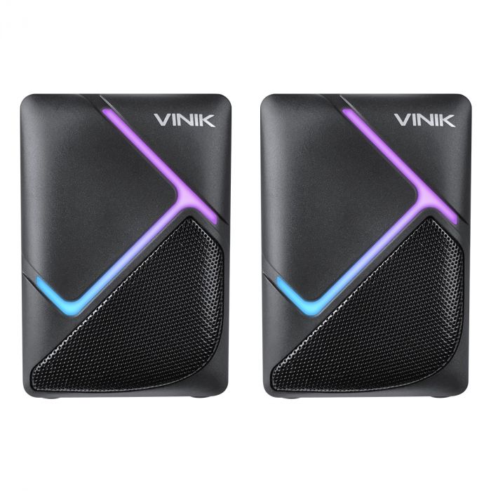 Caixa de Som Gamer Vinik Constelation 6W 2.0 LED Rainbow - VSPKG6WCTL