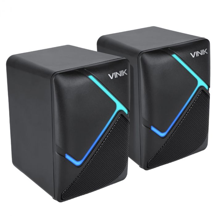 Caixa de Som Gamer Vinik Constelation 6W 2.0 LED Rainbow - VSPKG6WCTL