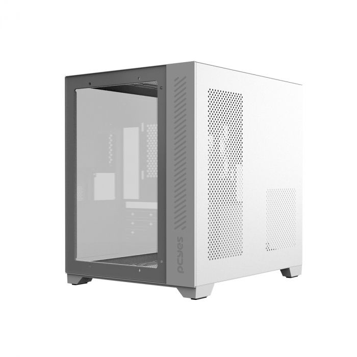 Gabinete PCYES ForceField White Ghost, Lateral e Frontal em Vidro, Branco, GFFWGP