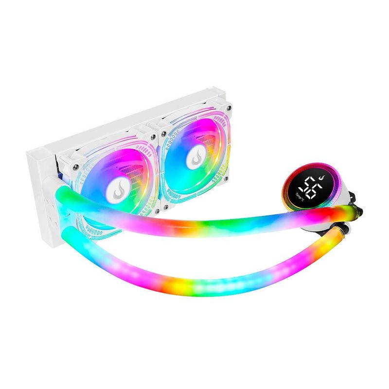 Water Cooler Gamer Rise Mode Aura Ice, ARGB, 240mm, RM-WAI-02-ARGB Branco