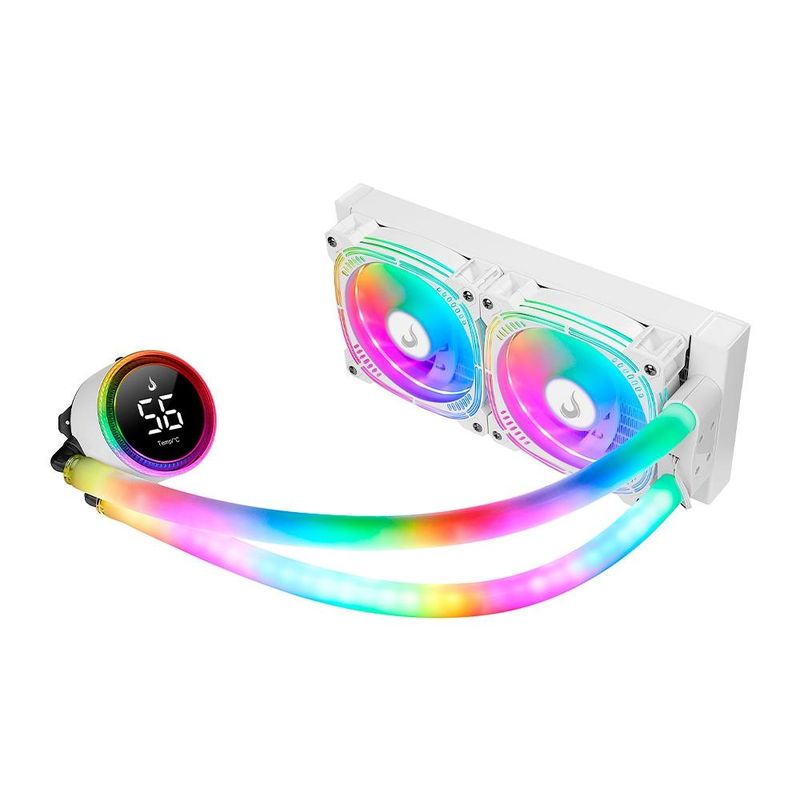 Water Cooler Gamer Rise Mode Aura Ice, ARGB, 240mm, RM-WAI-02-ARGB Branco