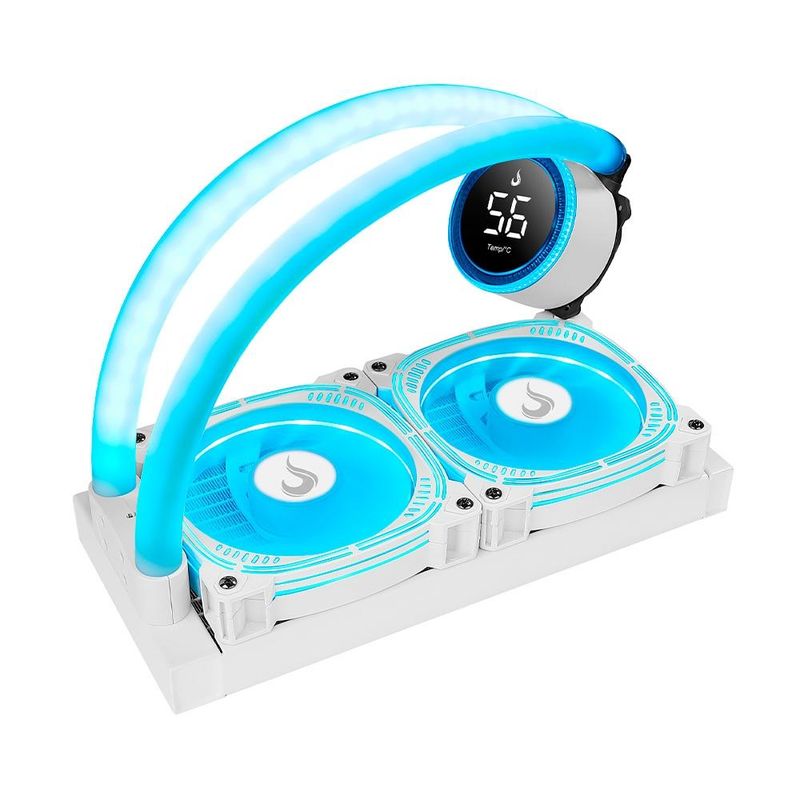 Water Cooler Gamer Rise Mode Aura Ice, ARGB, 240mm, RM-WAI-02-ARGB Branco