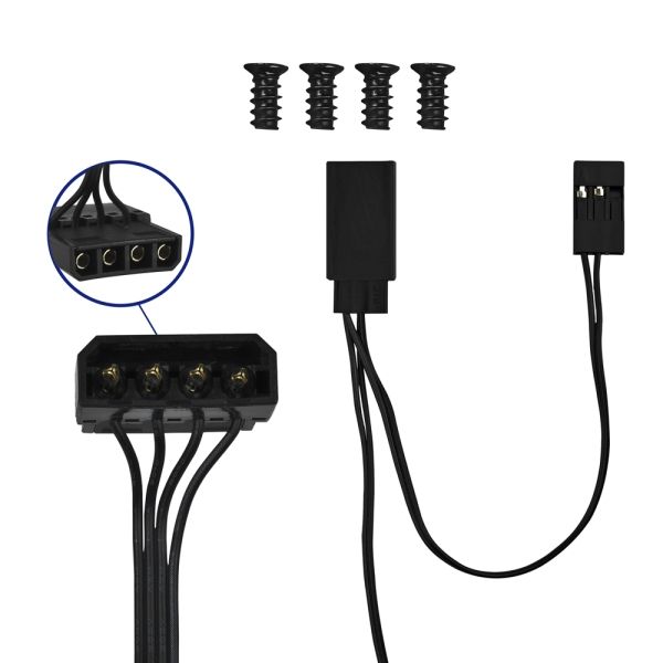 Cooler para Gabinete Evus F-12RGB Fan 120mm com Led RGB