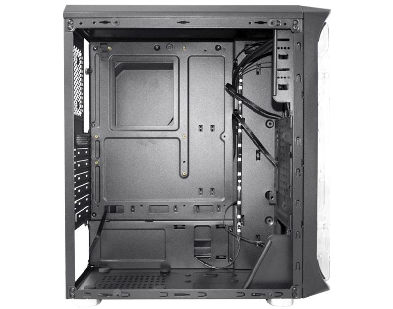 Gabinete K-Mex Skytrooper CG-01FF, 3 Fans ARGB Rainbow + Fita Led  C/ Controle, Frontal Acrílico