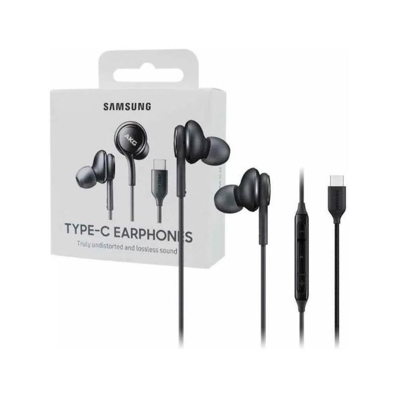 Fone De Ouvido Samsung AKG Tipo-C, Earphones com Microfone