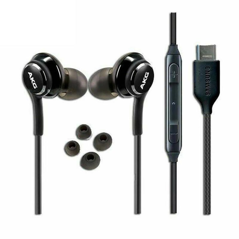Fone De Ouvido Samsung AKG Tipo-C, Earphones com Microfone