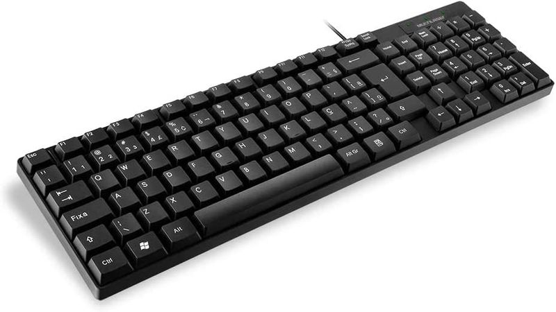 Teclado Multilaser TC193 Slim USB Preto 