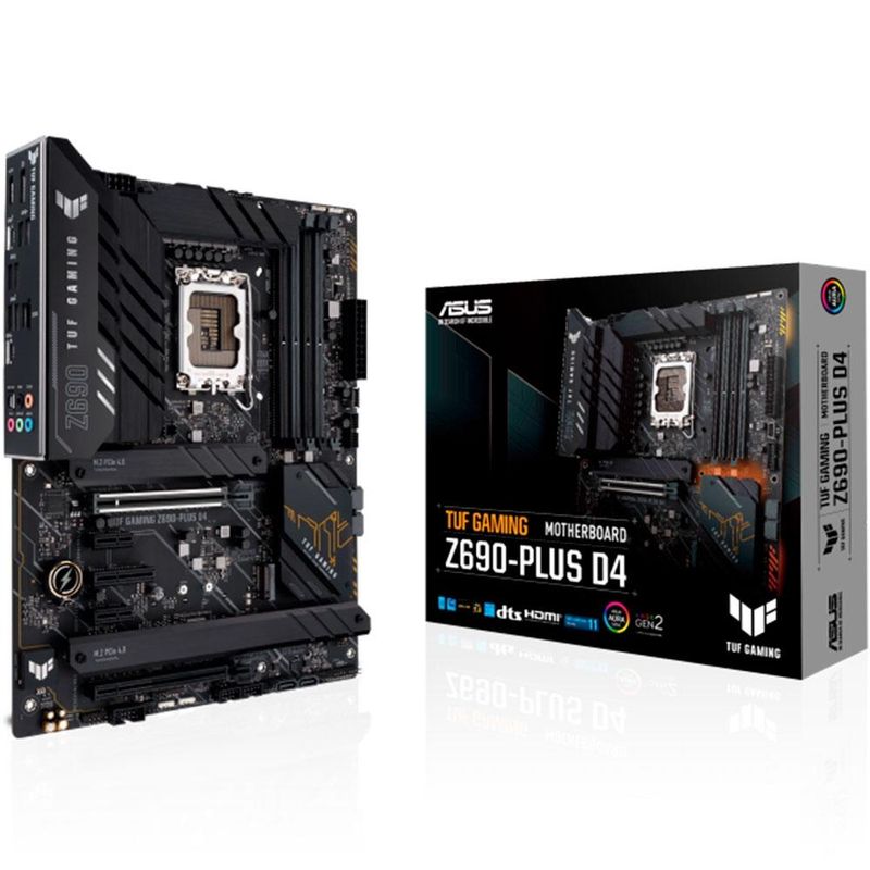 Placa Mãe Asus TUF GAMING Z690-PLUS D4 DDR4 LGA 1700