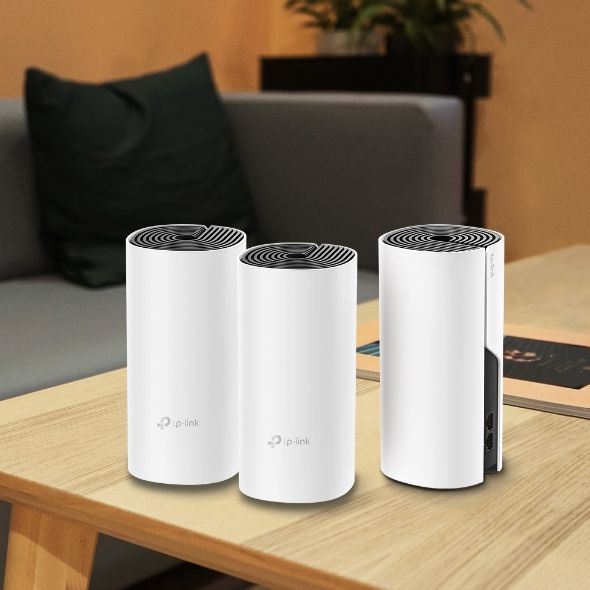 Kit Roteador Wireless TP-Link Deco E4, Mesh AC1200 Dual Band (3-PACK)