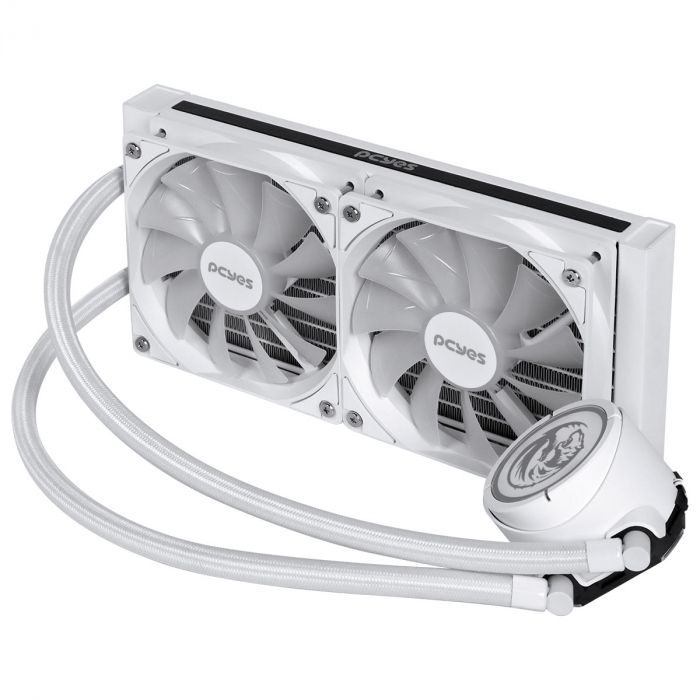Water Cooler PCYES Nix 2 White 240mm ARGB TDP 250W PCYWCNIX240W