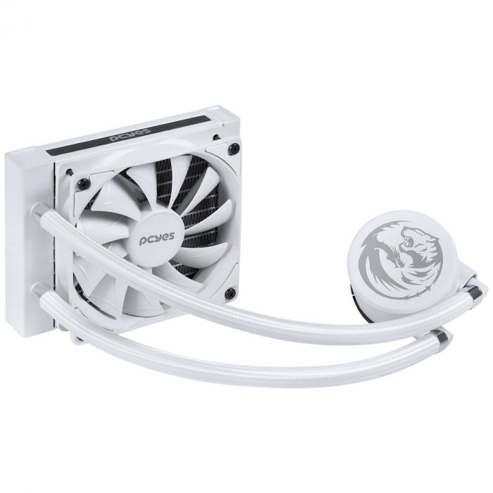 Water Cooler PCYES Sangue Frio 2 White 120mm Mangueira de Nylon PSF2120H33WHSL