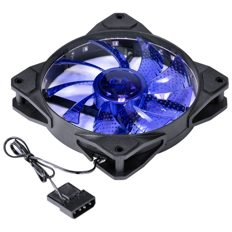 Cooler para Gabinete VINIK VX Gaming V.LUMI 15 Pontos de LED Azul 120mm VLUMI15B