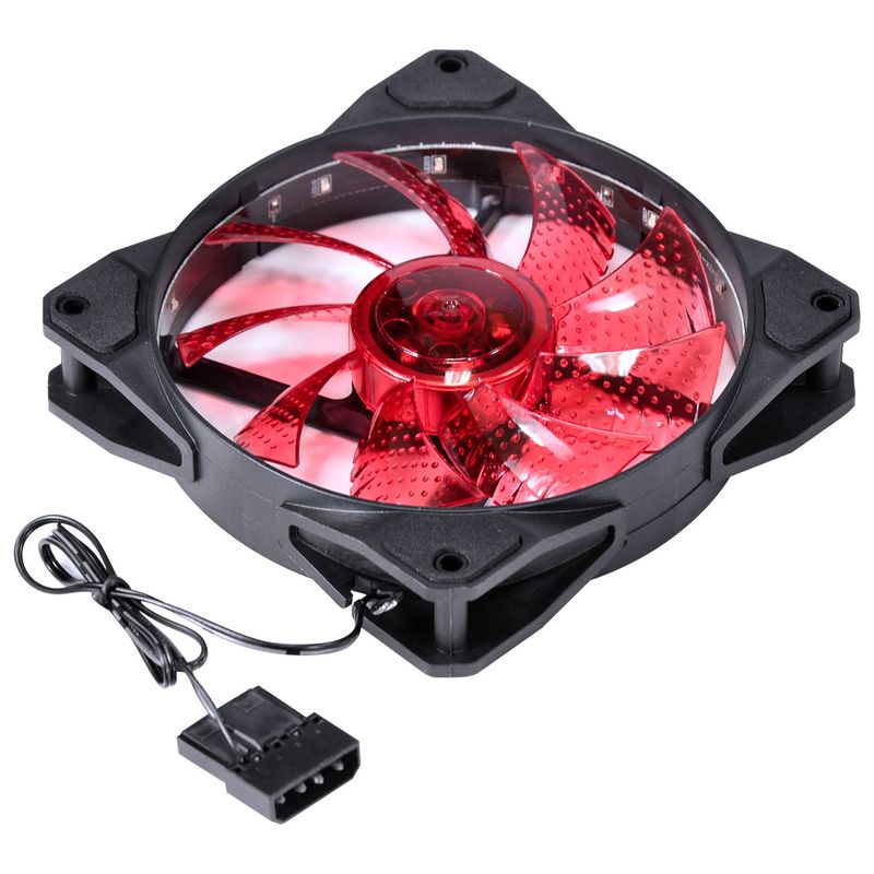 Cooler para Gabinete VINIK VX Gaming V.LUMI 33 Pontos de LED Vermelho 120mm VLUMI33R