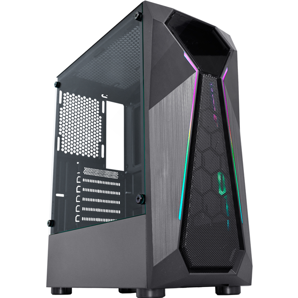 Gabinete Gamer K-MEX Warlock Fita de LED CG-A1D4