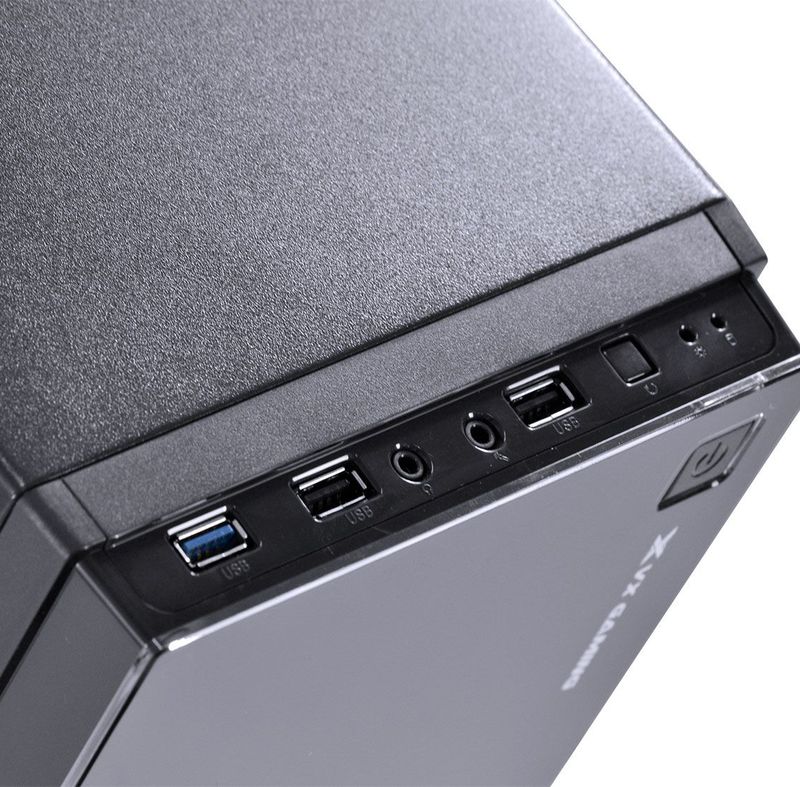Gabinete Vinik VX Gaming Crater c/ Led Vermelho