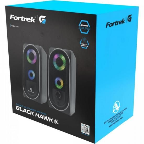 Caixa de Som Fortrek Gamer Black Hawk RGB G