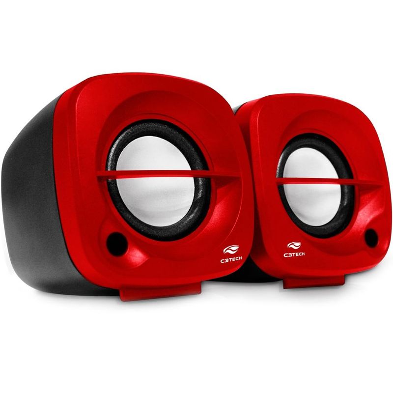 Caixa de Som C3-Tech SP-303RD 3W RMS USB Vermelha