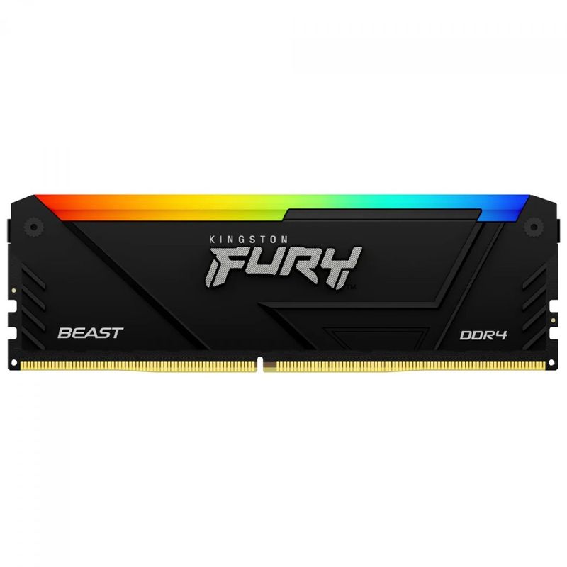Memória Kingston Fury Beast DDR4 16GB 3200MHZ RGB KF432C16BB12A/16