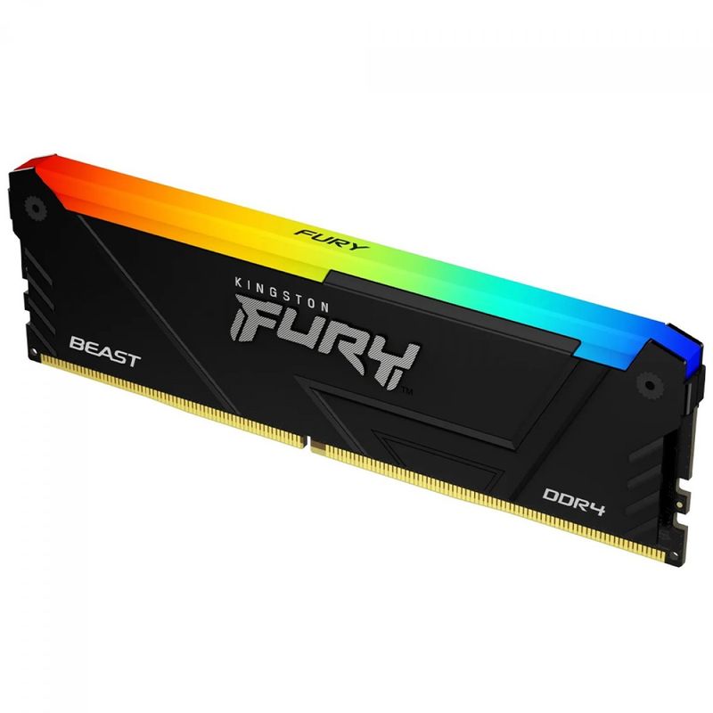 Memória Kingston Fury Beast DDR4 16GB 3200MHZ RGB KF432C16BB12A/16