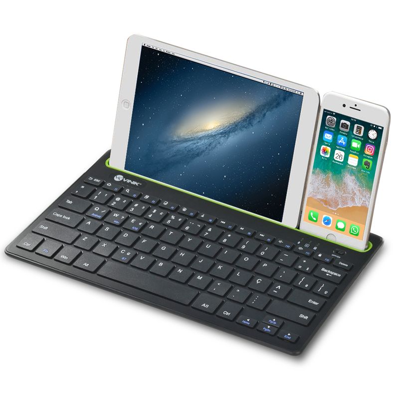 Teclado Vinik Bluethooth 3.0 Dynamic Smart com Suporte para Tablet / Celular DT200