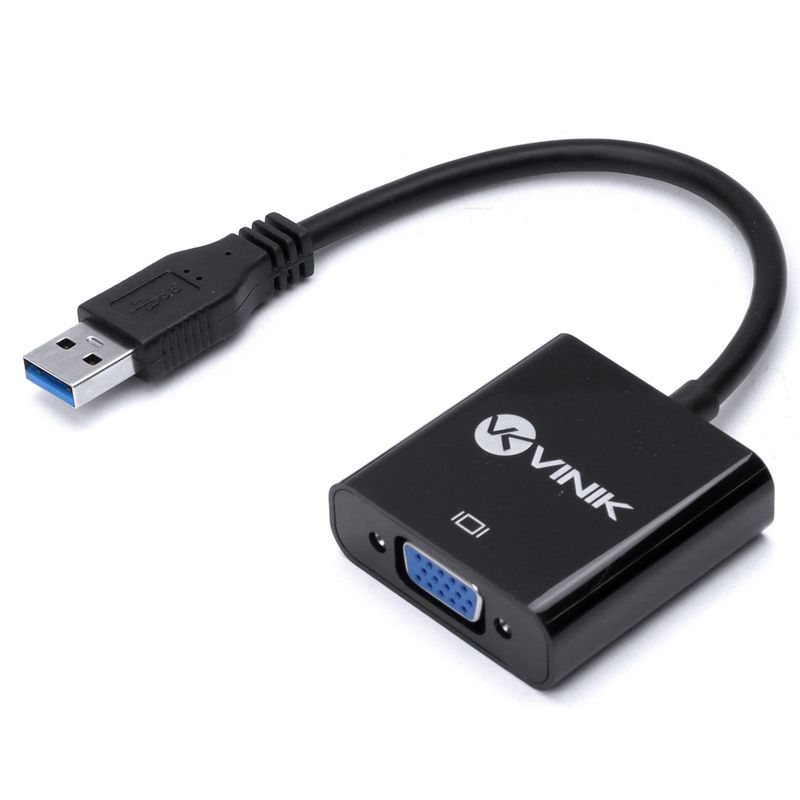 Cabo Conversor VGA Fêmea para USB Macho VGAFUSBM