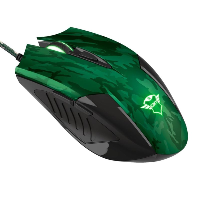 Kit Gamer Trust Mouse GXT 781 Rixa Camo Gaming + Mouse Pad Control