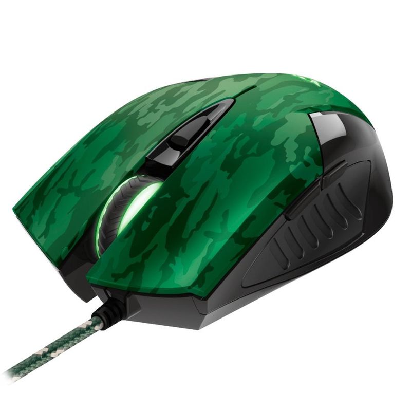 Kit Gamer Trust Mouse GXT 781 Rixa Camo Gaming + Mouse Pad Control