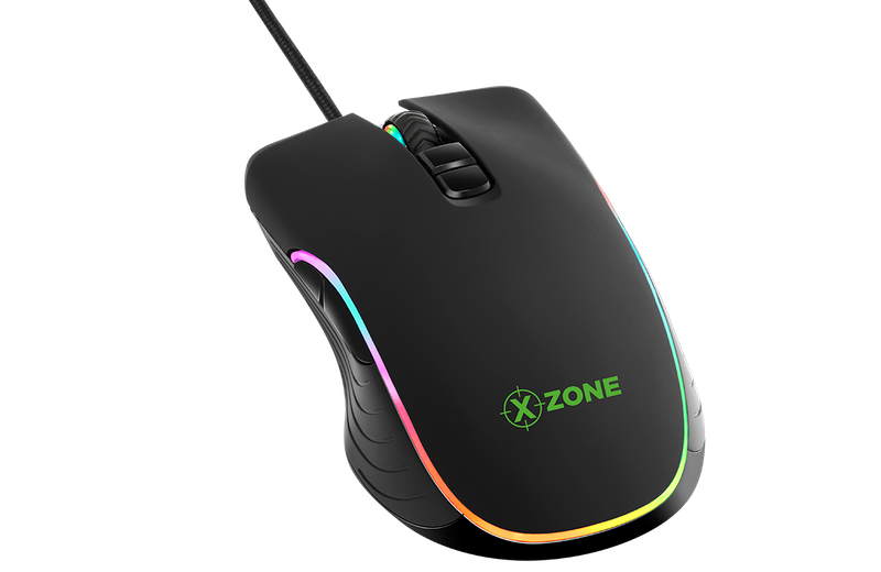 Mouse Gamer XZone GMF-01 RGB 7 Botões 4800DPI
