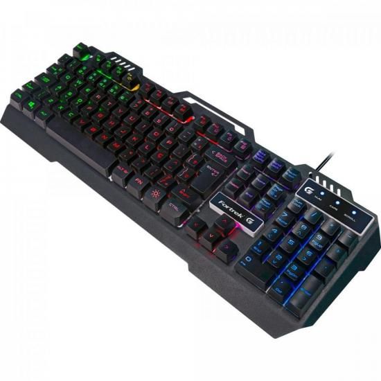 Teclado Fortrek Gamer CRUSADER USB Preto