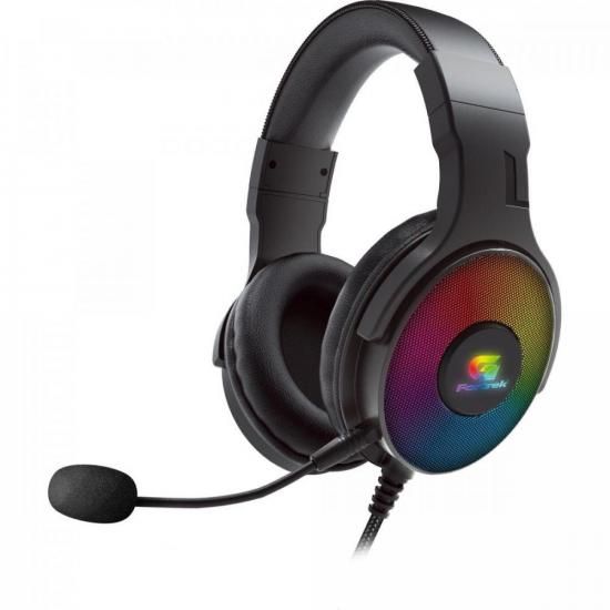 Headset Fortrek Gamer CRUISER 7.1 RGB USB Preto