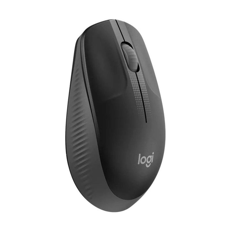 Mouse Logitech Wireless M190 Preto/Cinza USB