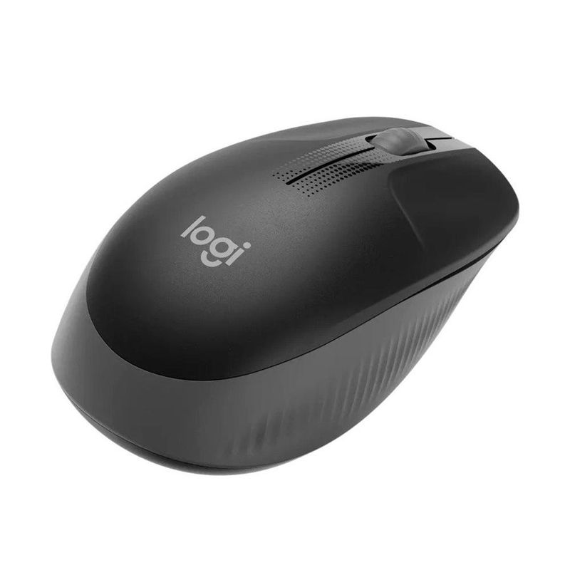 Mouse Logitech Wireless M190 Preto/Cinza USB