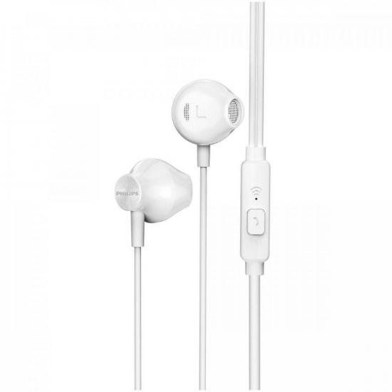 Fone de Ouvido PHILIPS TAUE101WT/00 c/ Microfone Branco