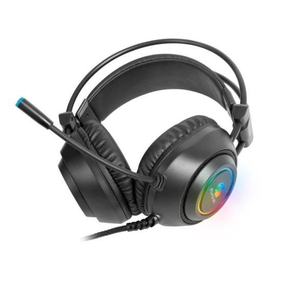 Headset FORTREK Gamer RGB Crusader P2 + USB Preto