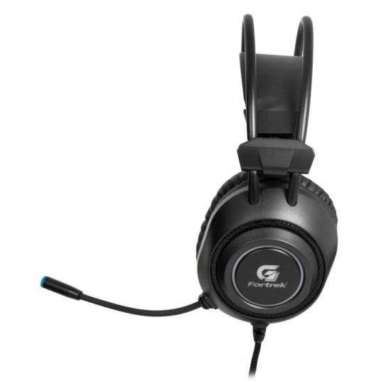 Headset FORTREK Gamer RGB Crusader P2 + USB Preto