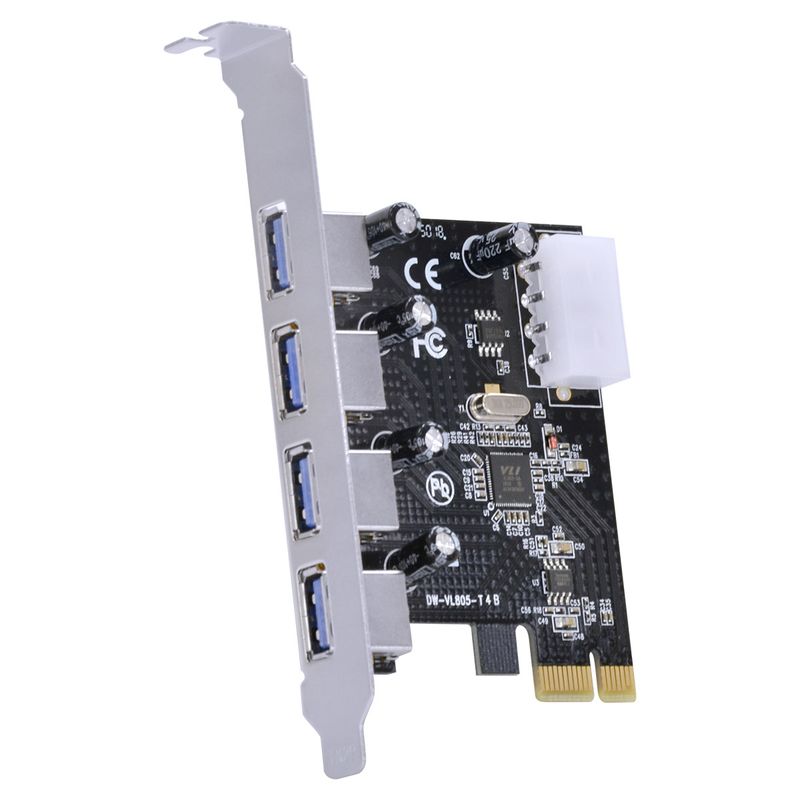 Placa PCI-e com 4 Portas USB 3.0