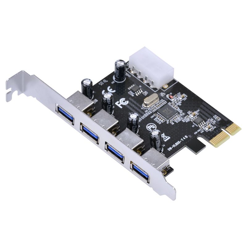 Placa PCI-e com 4 Portas USB 3.0