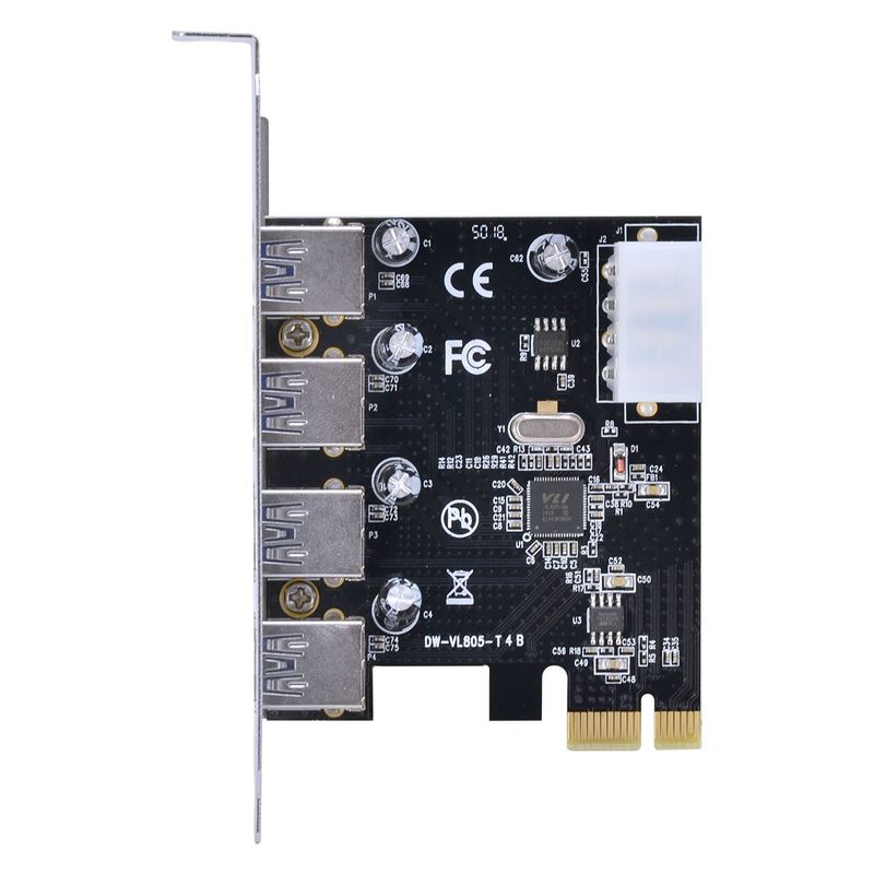 Placa PCI-e com 4 Portas USB 3.0