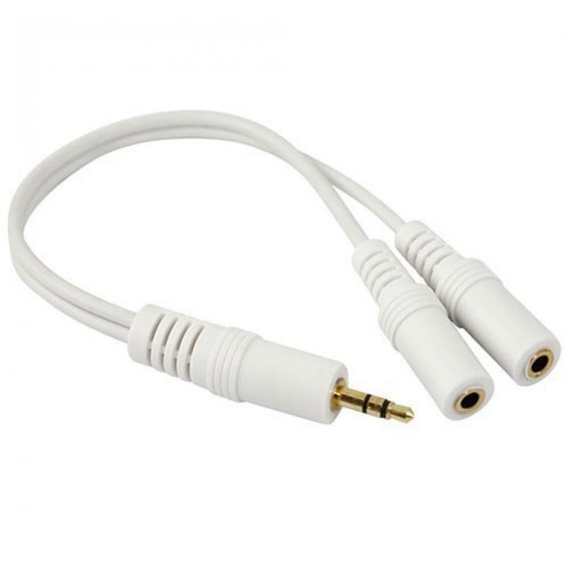 Cabo de Áudio Y P2 Estéreo para 2 J2 Stereo