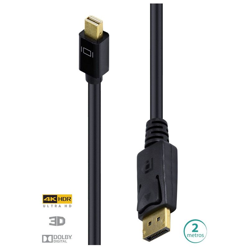 Cabo DisplayPort para Mini DisplayPort 60HZ DPMDP13-2 2m