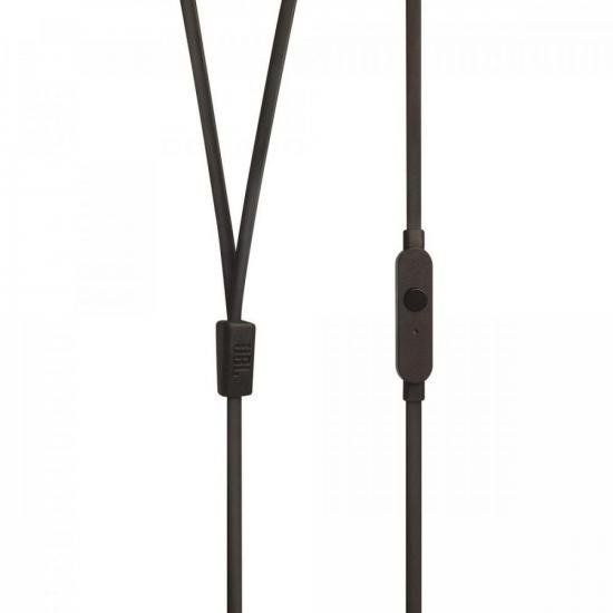 Fone de Ouvido JBL com Microfone  Tune 110 Preto
