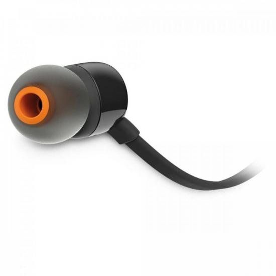 Fone de Ouvido JBL com Microfone  Tune 110 Preto