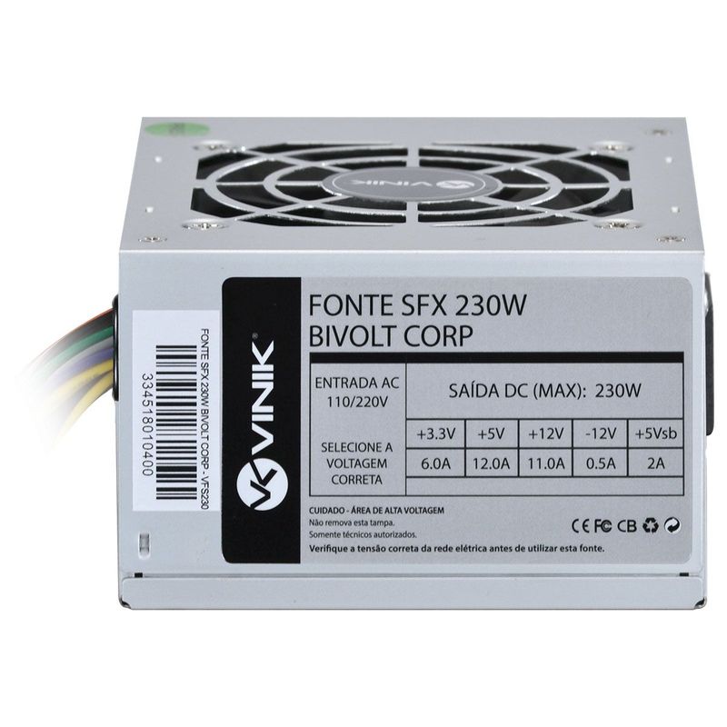 Fonte Vinik SFX 230W ITX 