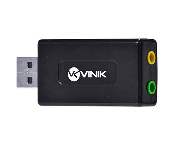 Placa de Som Vinik USB 7.1 Canais Virtual AUSB71