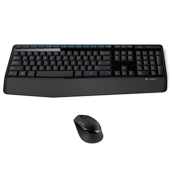 Teclado e Mouse Logitech Wireless MK345 USB