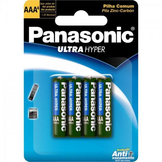 Pilha PANASONIC AA UM3SH Cartela 4 unidades