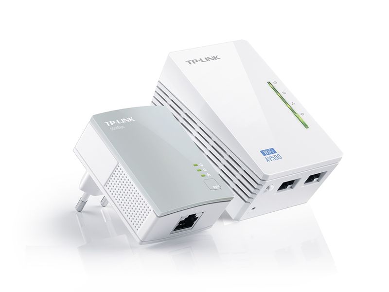 Extensor de Alcance TP-Link Powerline WiFi e AV 500Mbps TL-WPA4220KIT