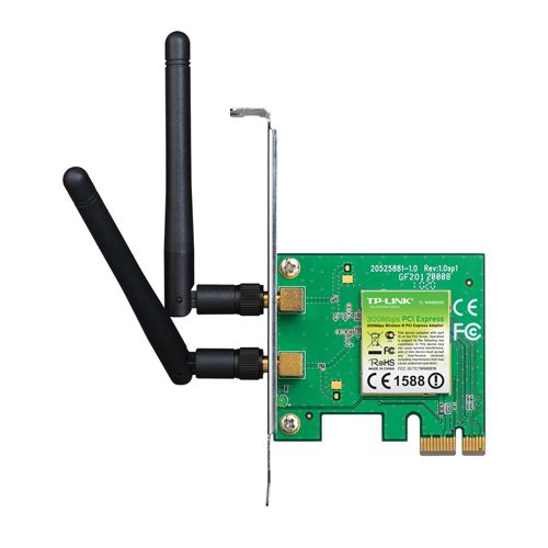 Placa de Rede Wireless TP-Link TL-WN881ND 300Mbps PCI-e